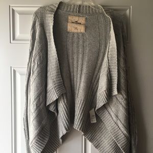 Gray Hollister Cardigan